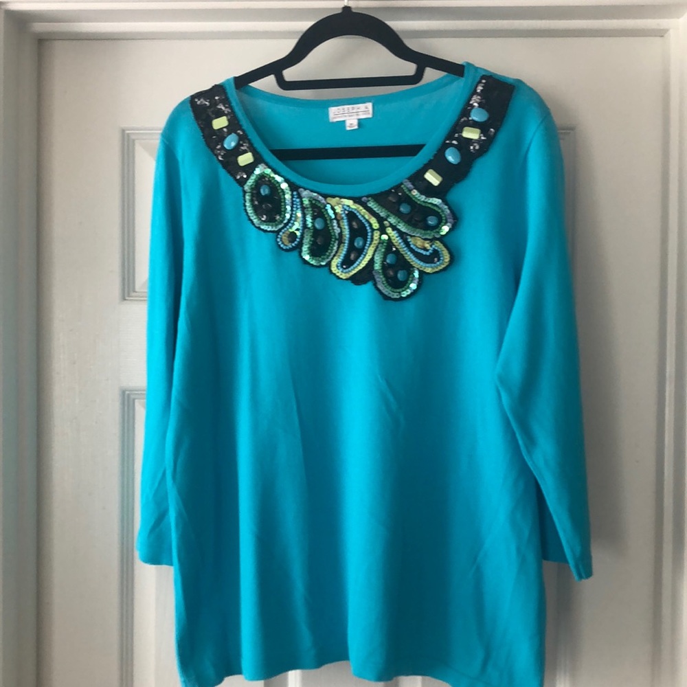 Joseph A. - XL Women's Top - Turquoise